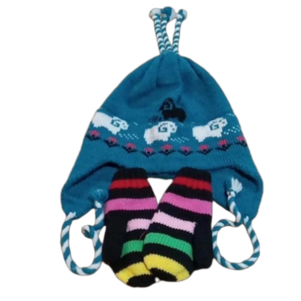 ( 364 ) Hat and mittens in excellent condition